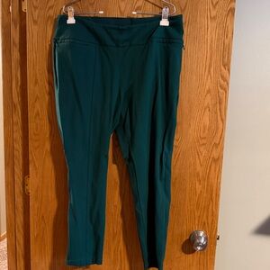 Betabrand Teal Ankle Pants